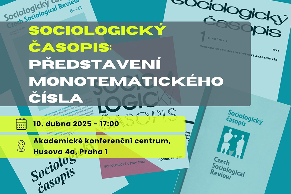 Vítání Sociologického časopisu