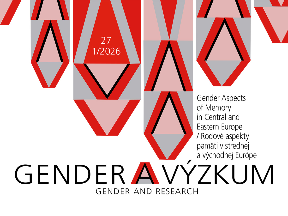 Gender a výzkum / Gender and Research 2026 (roč. 27), číslo 1