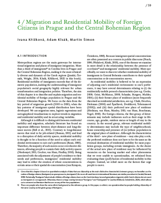 Migration and residential mobility of foreign citizens in Prague and the Central Bohemian Region
