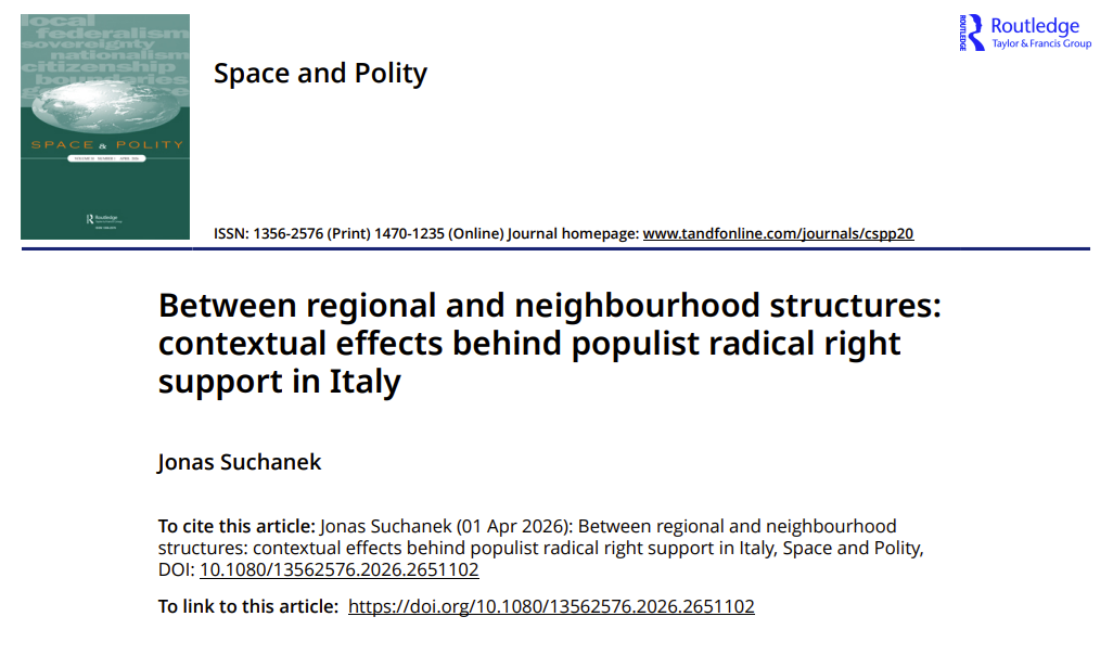 Between regional and neighbourhood structures: contextual effects behind populist radical right support in Italy