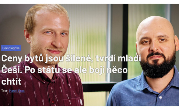 Sociologové Tomáš Hoření Samec a Petr Kubala. Zdroj: Aktuálně.cz