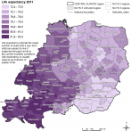 Life Expectancy 2011 In Central Europe